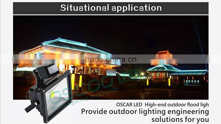 IP66 50w IR motion detector LED flood light motion sensor COB LED flood light with CE ROHS