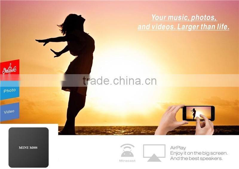 Smallest Size Mini Box Android 5.1 Amlogic S905 Mini M8S Android TV Box Smaller Than M8S