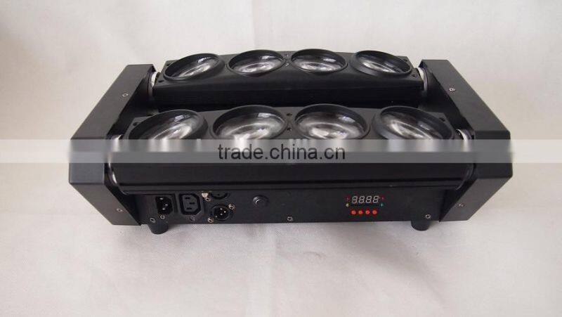 2016 Hot sell 8*10W RGBW Rolling LED Spider Sharp Beam Light