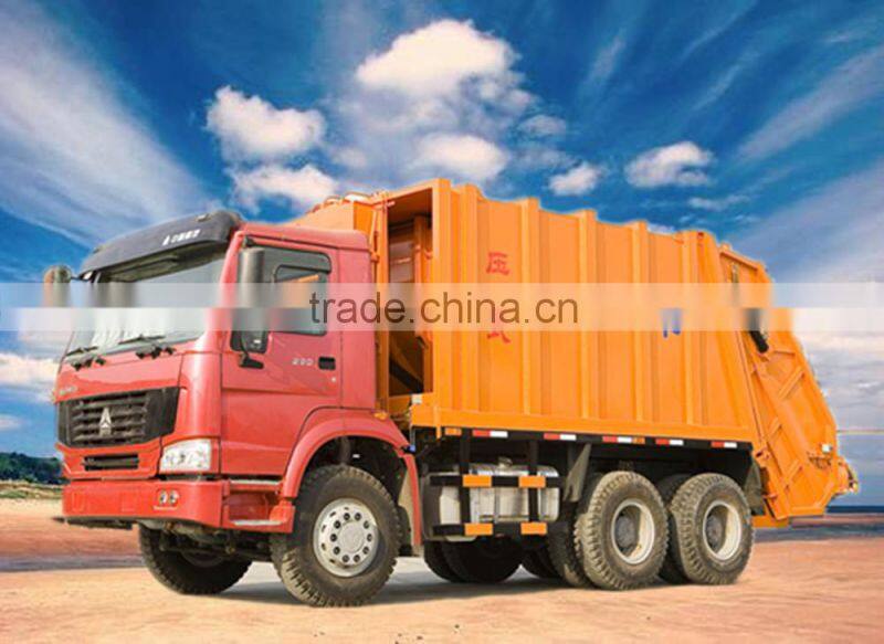 2015 new product HOWOJHL5250ZYS 16CBM 340hp Compressed Garbage truck price for sale made in china hot sale