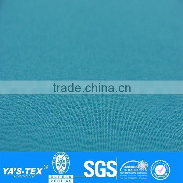 Green Blue Twill Jacquard Weave Polyester Spandex Fabric hydroscopic and fast dry For Mountaineering