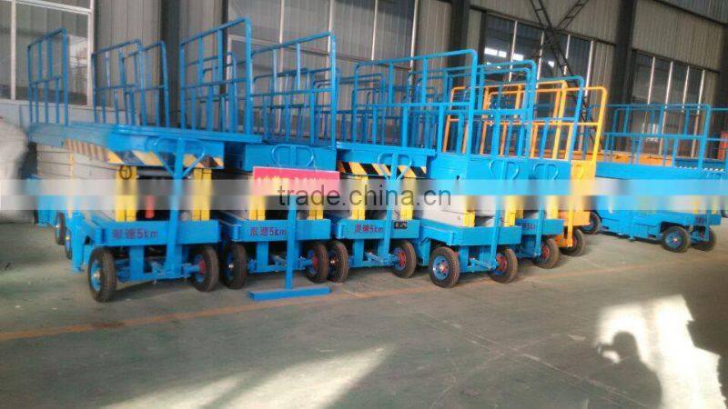 JINCHUAN 300-1000kg motorized lifting platform 4-18 m material lifting platform hydraulic lifting platform