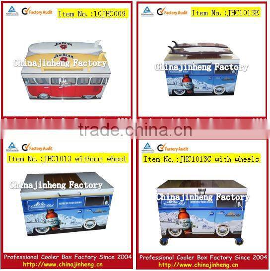 Outdoor pull up bars cooler box