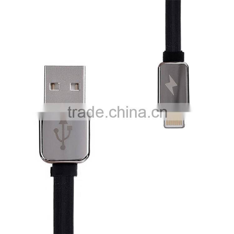 China accesories mobile phone Alumium Flat usb cable multifunctional micro usb data cable