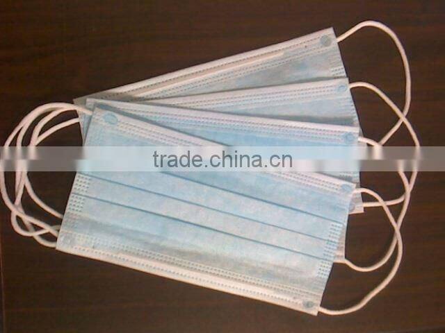 Disposable Surgical Non-Woven Face Mask elastic earloop 2ply 20gsm+25gsm