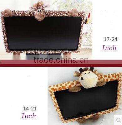 Plush animal TV frame/plush TV frame
