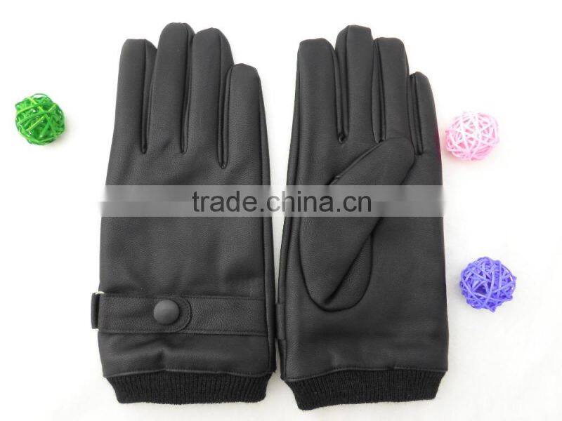 Compact men's leather gloves, fall and winter warm fashion line cycling gloves, Cold Weather Gloves