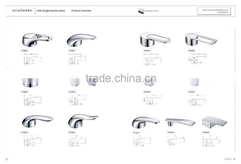 zinc alloy die-casting OEM kitchen mixer and shower faucet handle