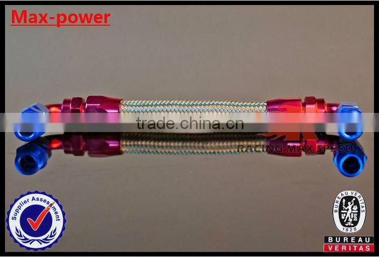 Hot Sale! Oil cooler Hose Fitting Straight Resuable Hose End AN4 AN6 AN8 AN10 AN12 Blue and Red