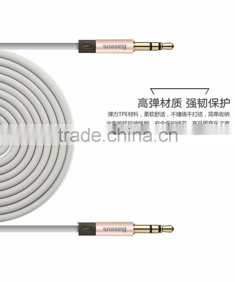 Baseus 1.2M Aux Audio Cable For Car MP3 MP4 Fluency Series 3.5mm Male To Male Audio Cable For Phone Speaker TB-0399