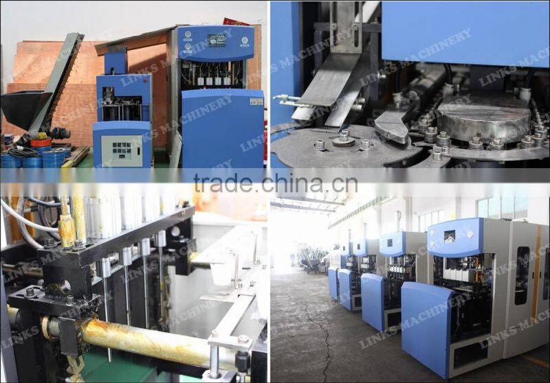 Semi-auto 4-Cavity PET Bottle Blow Moulding Machine