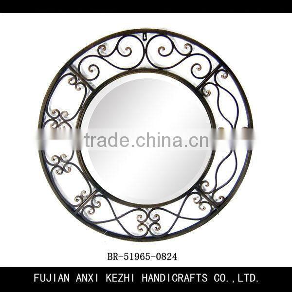 cast iron scroll mirror