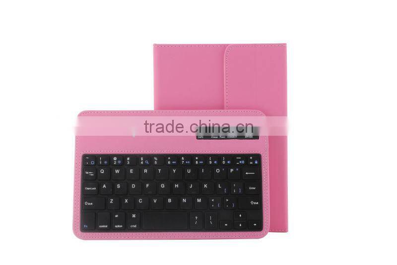leather case cover with wireless bluetooth keyboard for tablet PC 7'' inch 8 inch