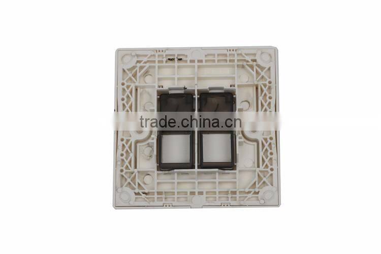 FTTh fiber optic face plate/ABS plastic network faceplate/Fiber Optical Information Faceplate