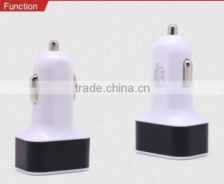 Power Technology 3 Port Fits for Multiple Mobile Devices Car Electric Car USB Cell Charger