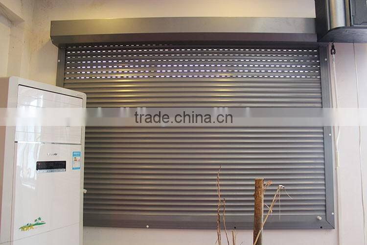 Silver color stainless steel door contemporary garage door