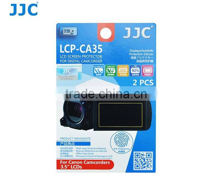 JJC 2kit LCD Display Screen Guard Film Protector Cover for CANON Camcorders 3.5'' LCDS