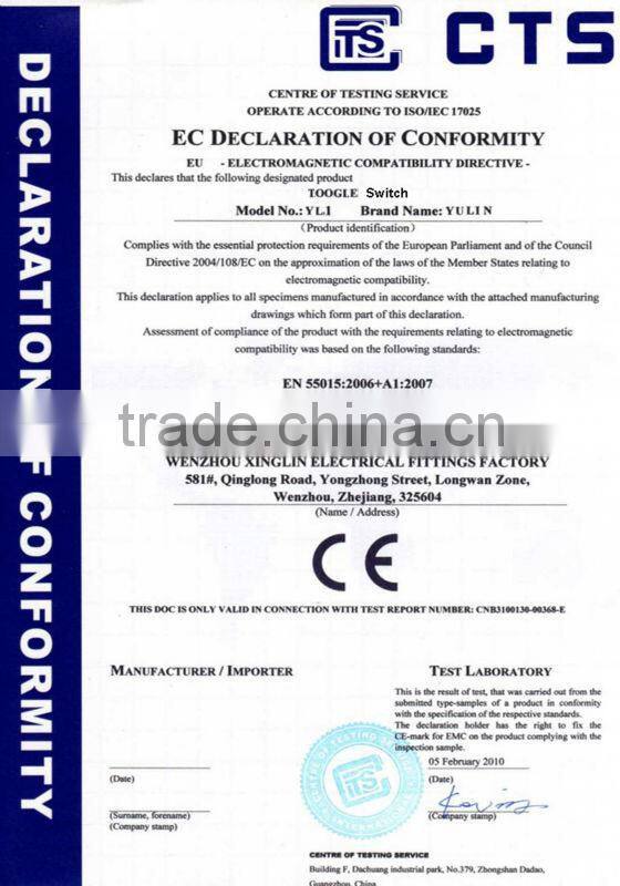 KN3A-223 electrical waterproof cover electrical 15amp on off toggle switch