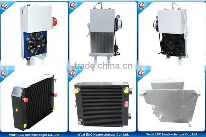 New Aluminum 15L Capapity air oil cooler for concrete mixer truck