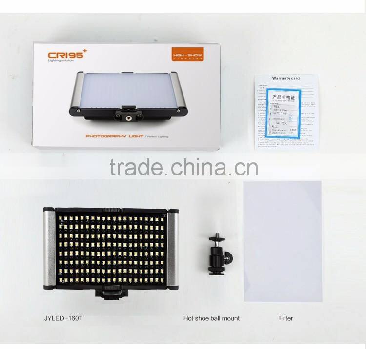 Newest unique CRI95 photographic lighting kit 30W battery powered mini studio led light with hot shoe ball mount