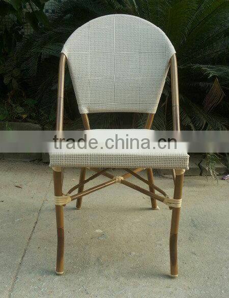 bamboo look french rattan bistro chair
