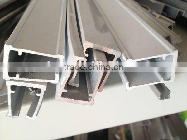 White powder coated aluminum alloy extrusions of sliding track