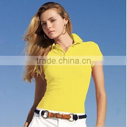 Plain dry fit polo shirt design for women polyester/ spandex polo-shirt