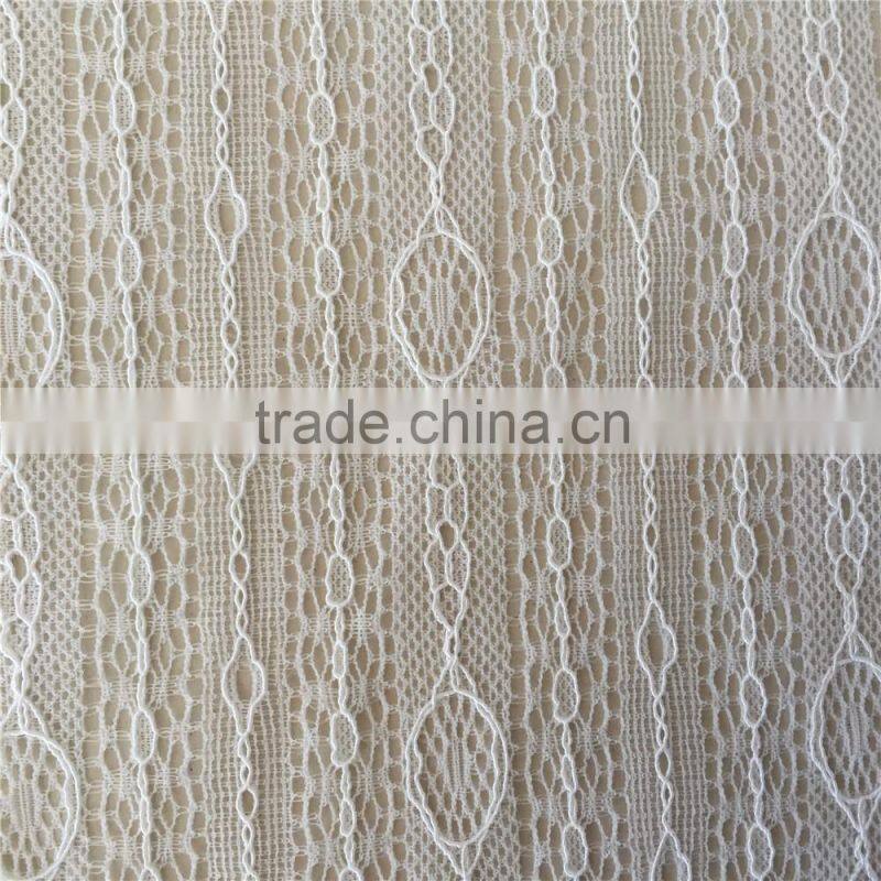 Jacquard eco-friendly bangkok lace fabric for curtain cotton lace dresses in salwar kameez