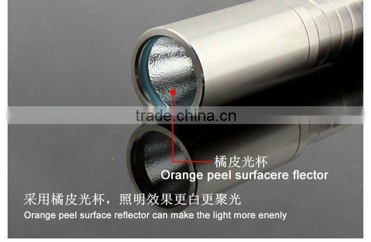 Goread C47 R2 stainless steel 3W high bright rechargeable 14500 LED Torch