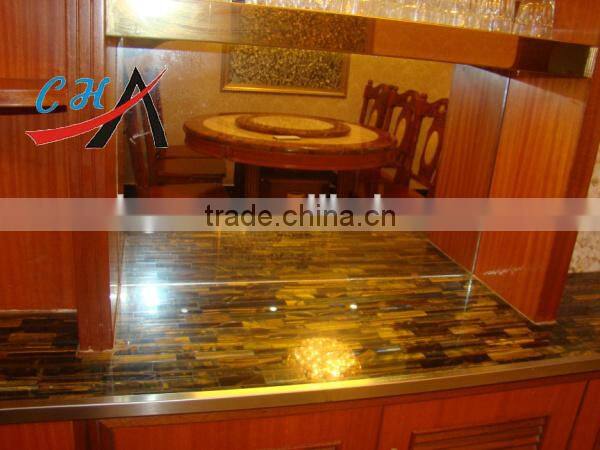 semi precious stone tiger eye tile gemstone mosaic tile