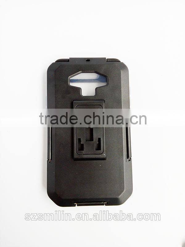 Motorcycle Scooter Mobile Phone Waterproof Case Holder for Samsung Galaxy S6 with 360 degree swivel ball head