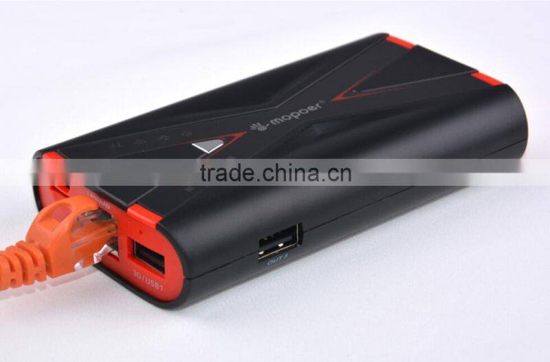X-man design super slim power bank with 3G wifi pocket router function