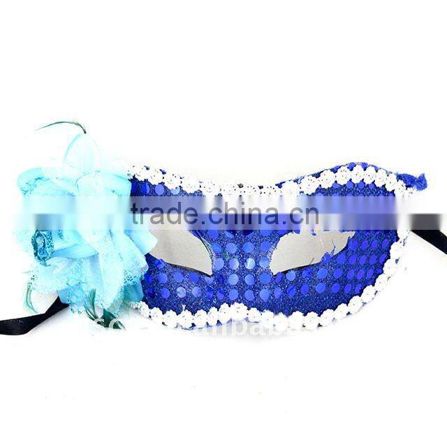 Hot Saling Spangle Half Face Sexy Princess Masquerade Masks With Flower