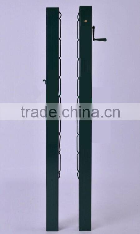 International Standard Aluminum Square Shape Straight Inserted Tennis Uprights Stand