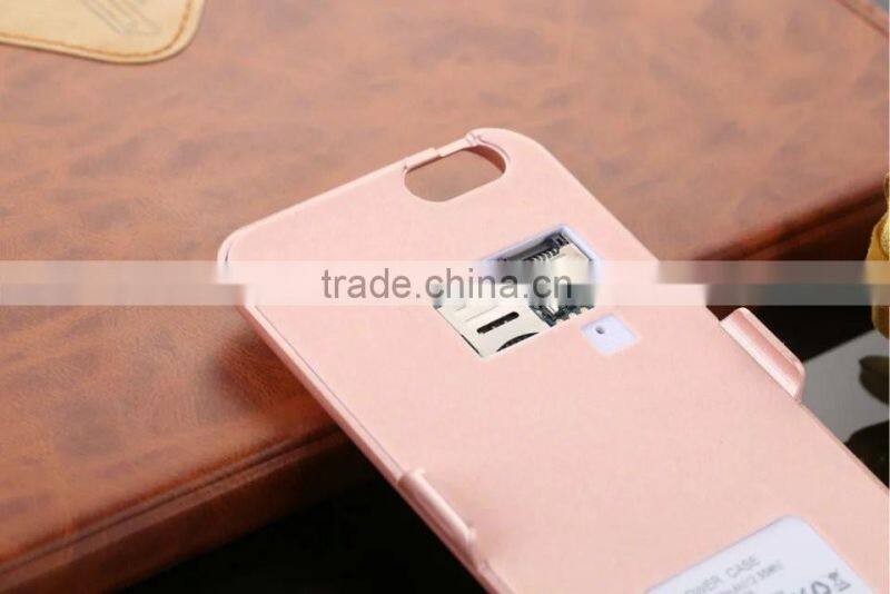 Creative 3500mah backup battery charging case for iphone 6 6 s