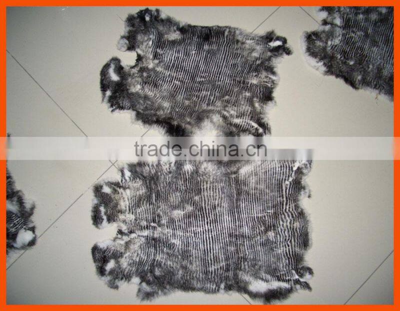high quality rabbit fur skin dyed colors