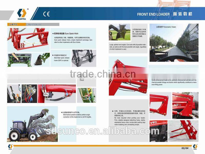 Hot sale!Compact Tractor Front End Loader with bucket/forks