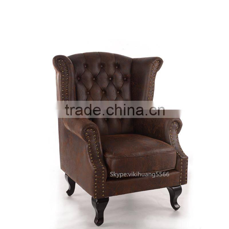 Hot sales Bonded Leather Club Chair comfortable single sofa chair