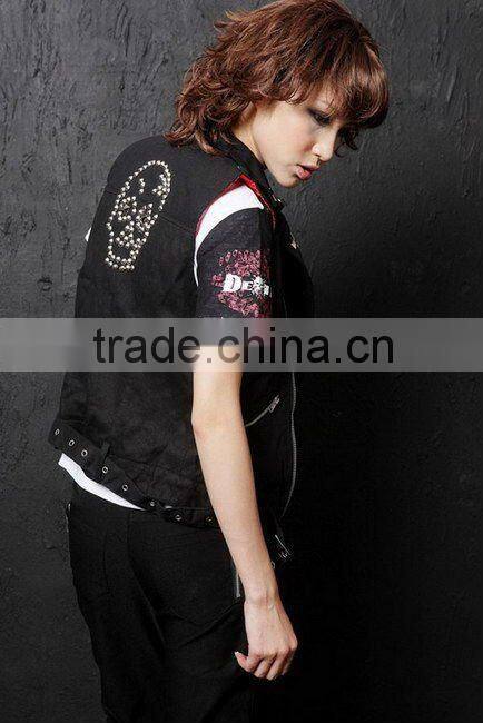 Punk Rock Inspired Studded Punk Embellished Vest 71135