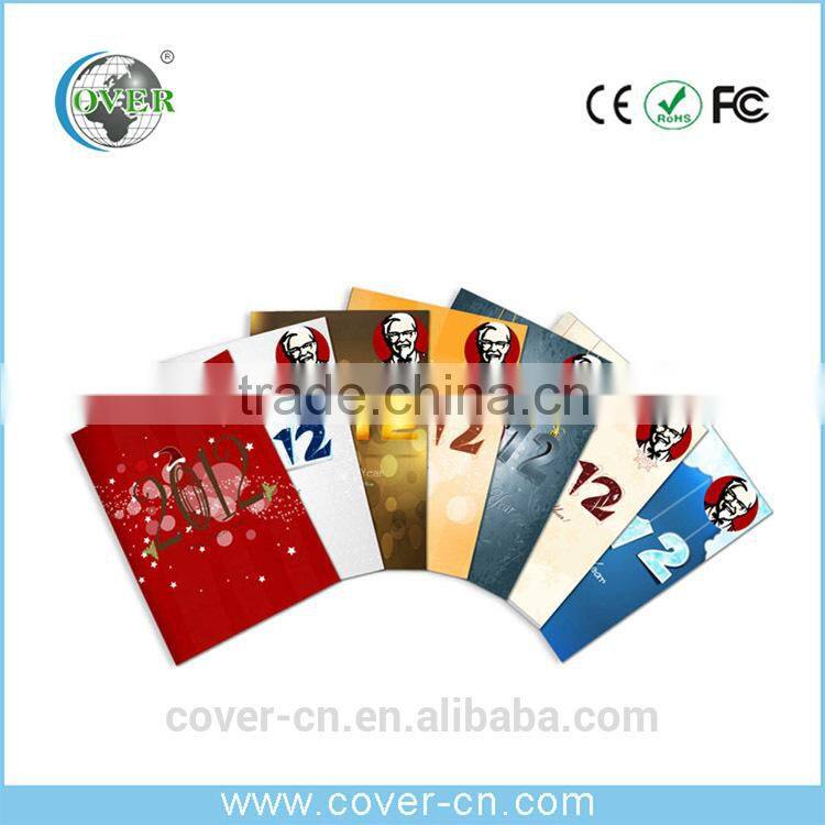Custom 2015 Newest christmas music greeting card New Year sound voice recording card