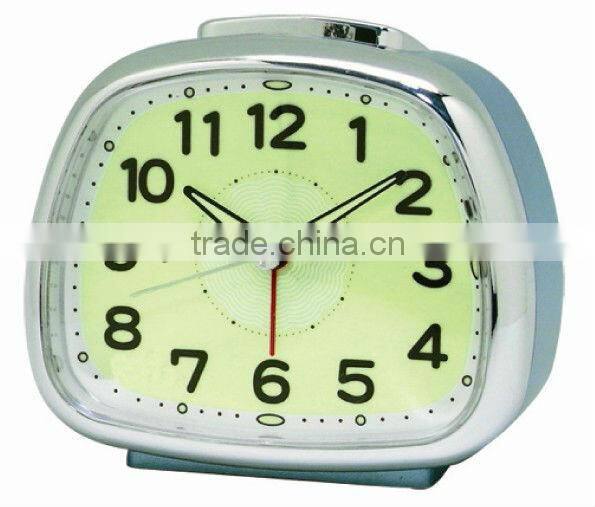 Plastic trapezoid snooze alarm clock , Desktop Clock, wake up light clock