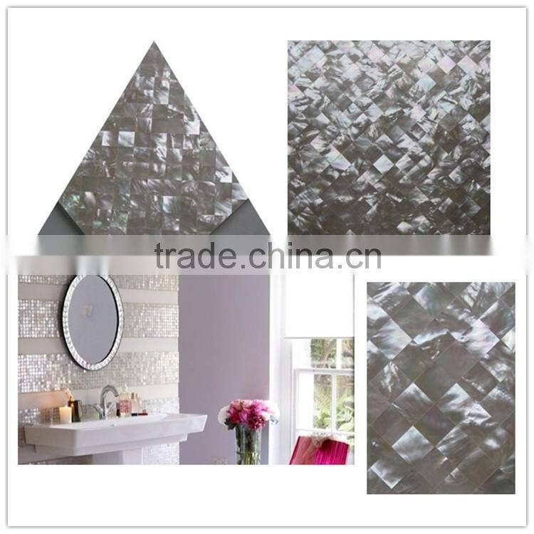 natural square seamless whitelip mother of pearl shell mosaic wall tiles