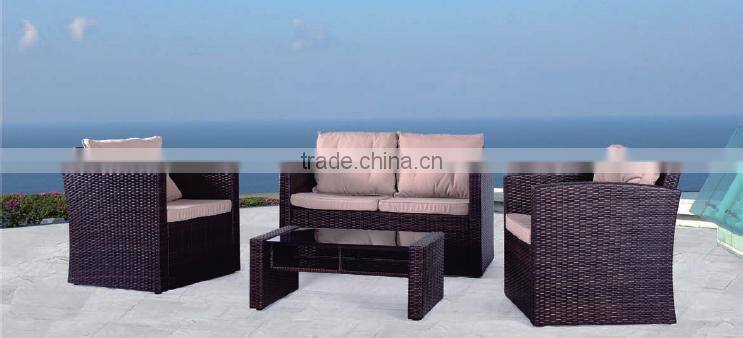 2016 China modern outdoor rattan wicker dinning set/rattan table and chairs