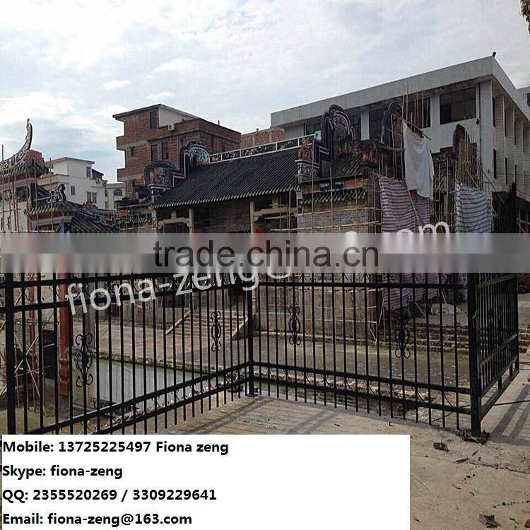 Top-selling ornamental wrought iron picket fencing for outdoor or home and garden factory in guangzhou