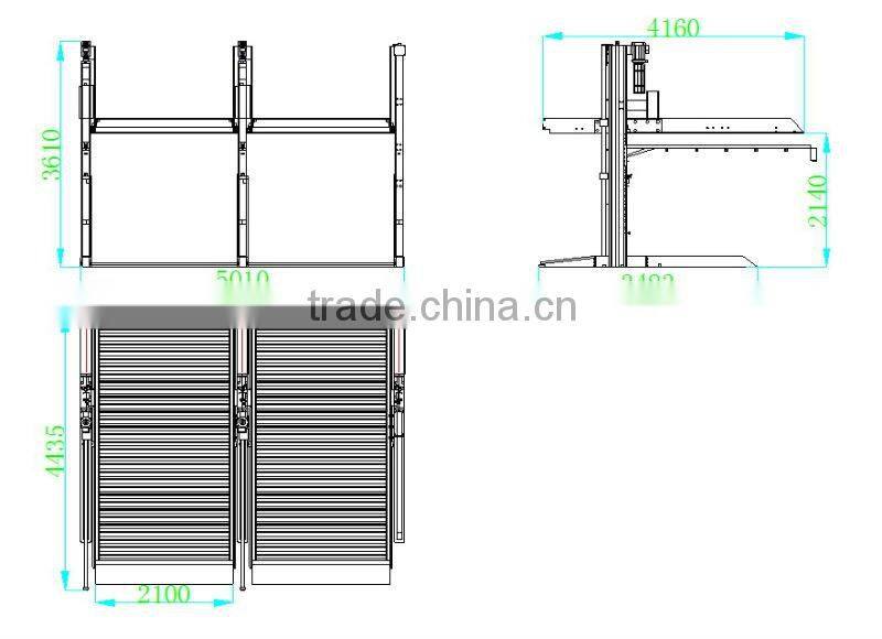 2 post car parking stacker