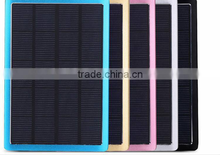 2015 newest 10000mah capacity solar power bank