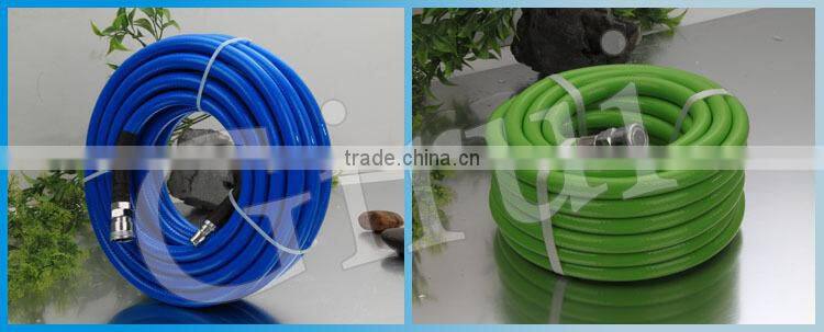 blue/black/brown/red/green 1/4" Air Hose, PU Coil tube with coupler