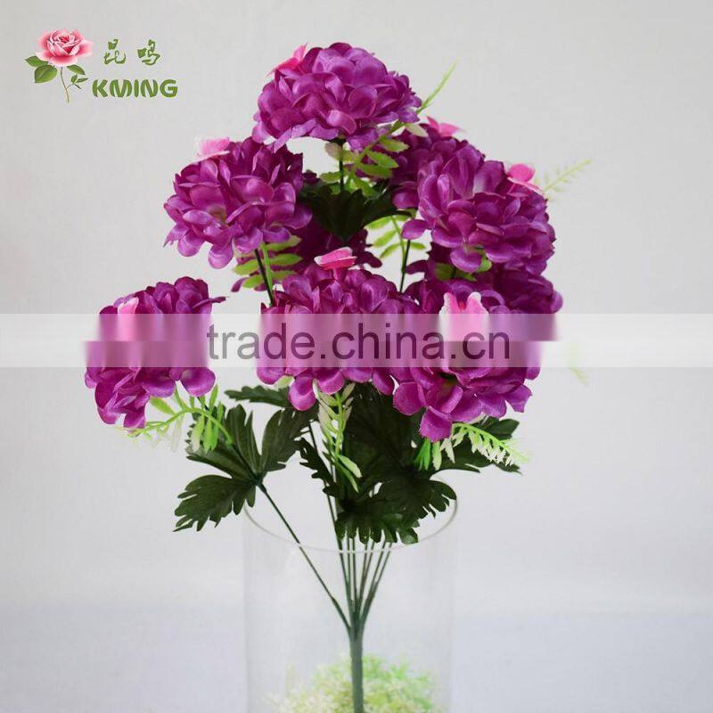 artrificial mum ball with butterfly edge curl chrysanthemum flower