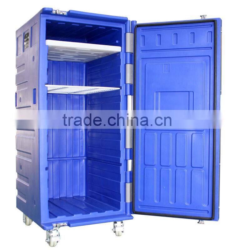 Insulated food cabinet for cold