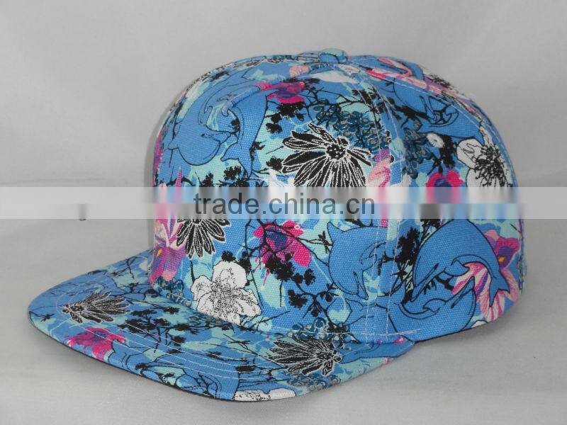 New Style Custom floral 5 panel hat